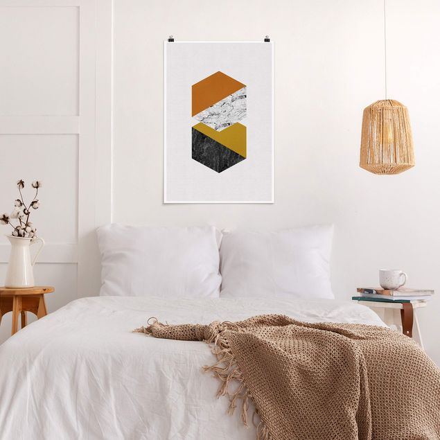 Posters Geometrical Hexagons