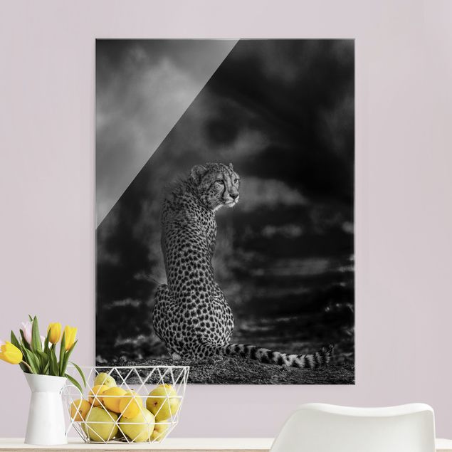 Glasschilderijen Cheetah In The Wildness