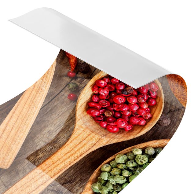 Keukenachterwanden Spices On Wooden Spoon