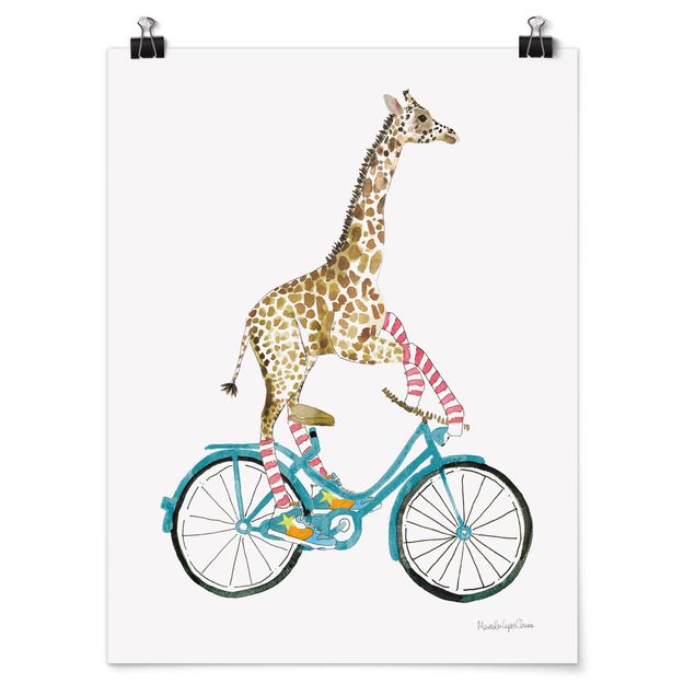 Poster - Giraffe on a joy ride II