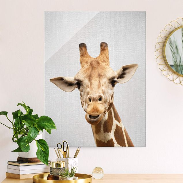 Glas Magnetboard Giraffe Gundel