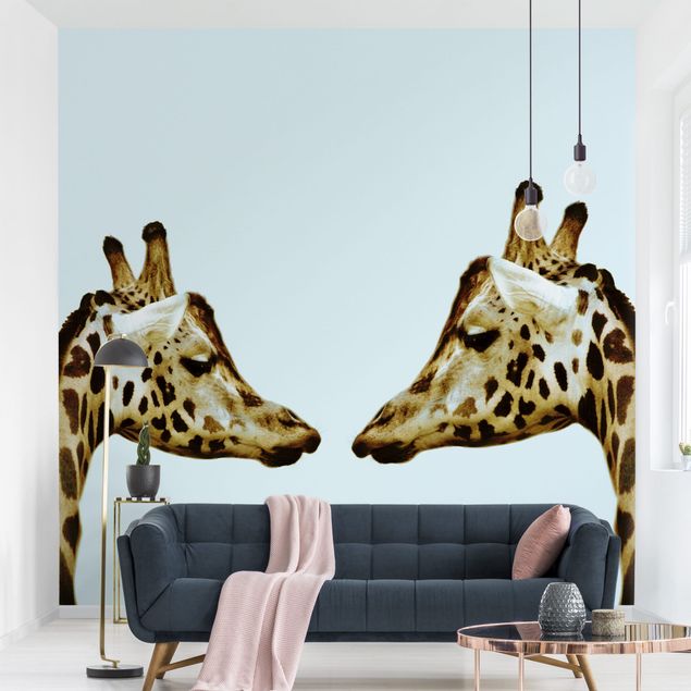 Fotobehang Giraffes In Love