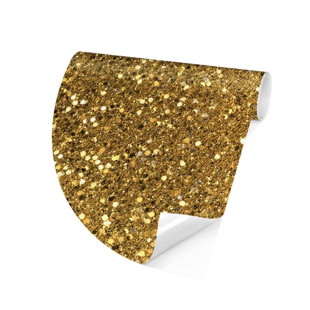 Behangcirkel Glitter Confetti In Gold