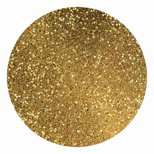 Behangcirkel Glitter Confetti In Gold