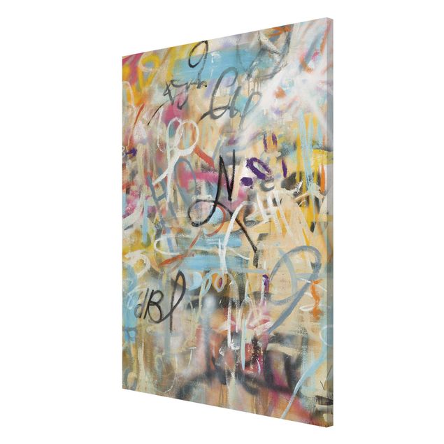Magneetborden - Graffiti Freedom In Pastel