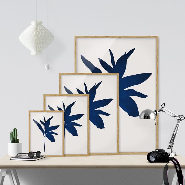 Ingelijste posters Graphical Plant World - Blue