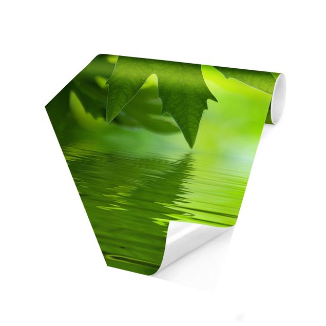 Hexagon Behang Green Ambiance III