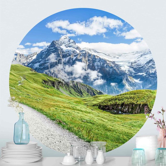 Behangcirkel Grindelwald Panorama