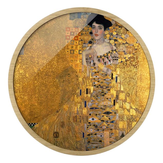 Rond schilderijen Gustav Klimt - Ritratto di Adele Bloch-Bauer I