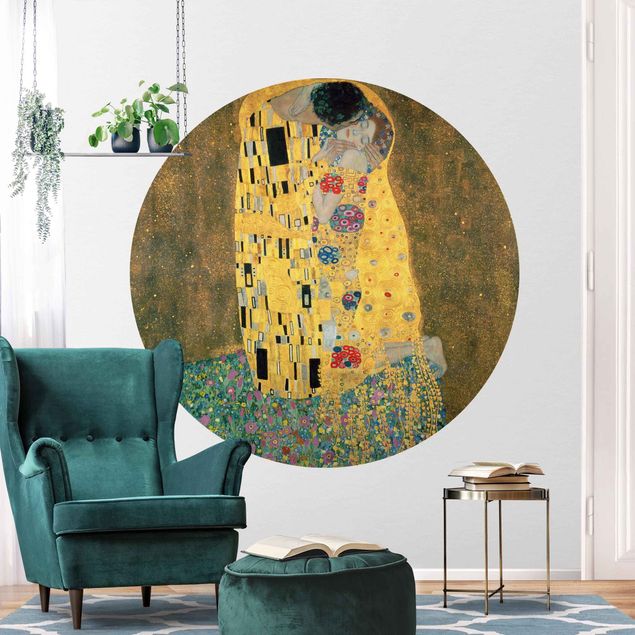 Behangcirkel Gustav Klimt - The Kiss