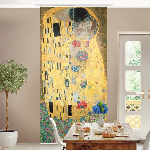 Schuifgordijnen Gustav Klimt - The Kiss