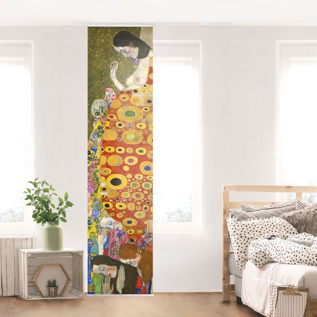 Schuifgordijnen Gustav Klimt - Hope II