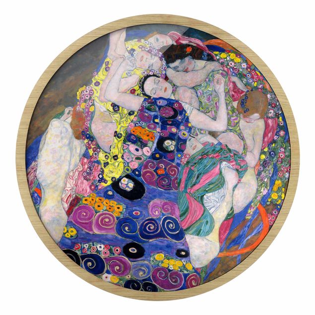 Rond schilderijen Gustav Klimt - la vergine