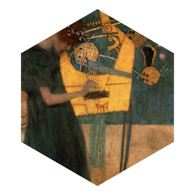 Hexagon Behang Gustav Klimt - Music