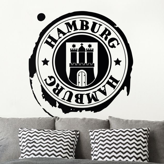 Muurstickers Duitsland Hamburg Logo Design