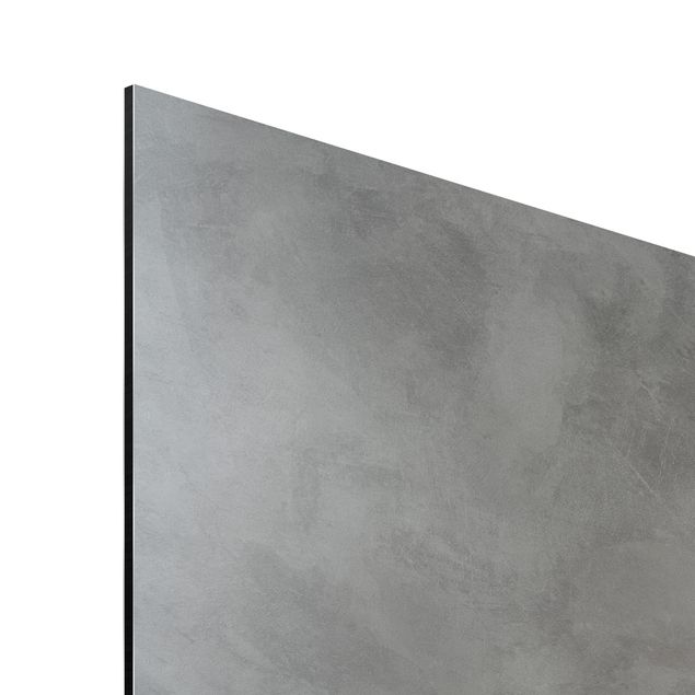 Spatscherm keuken 3D -structuur - Light Grey Concrete