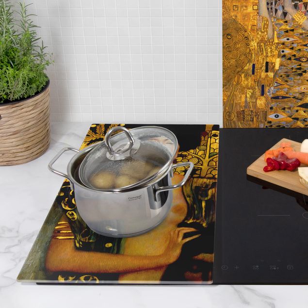 Kookplaat afdekplaten Gustav Klimt - Judith and Adele