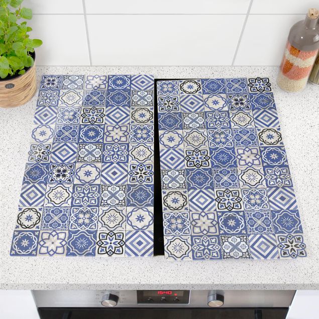 Kookplaat afdekplaten Mediterranean Tile Pattern