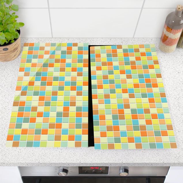 Kookplaat afdekplaten Mosaic Tiles Summer Set