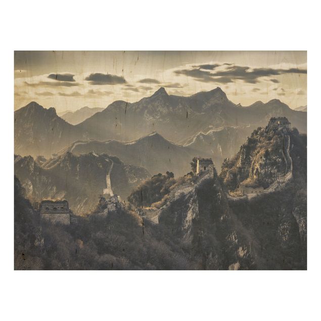 Houten schilderijen The Great Chinese Wall