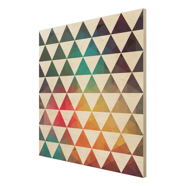 Houten schilderijen Wood Print - Colour Geometry
