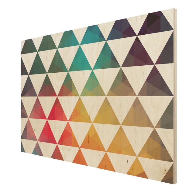 Houten schilderijen Wood Print - Colour Geometry