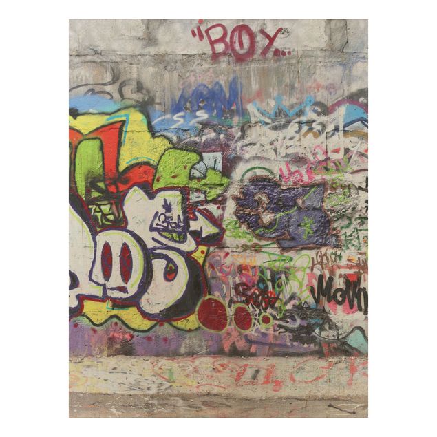 Houten schilderijen Graffiti