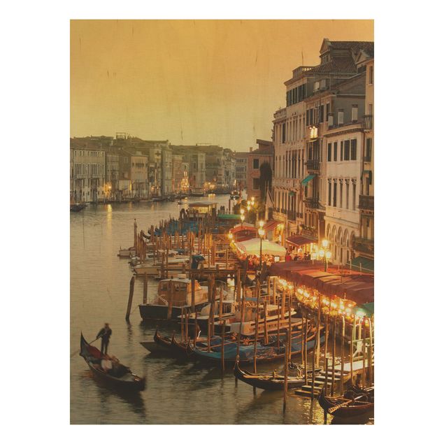 Houten schilderijen Grand Canal Of Venice