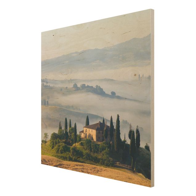 Houten schilderijen Country Estate In The Tuscany