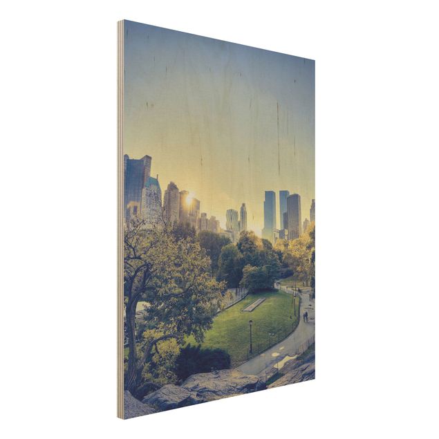 Houten schilderijen Peaceful Central Park
