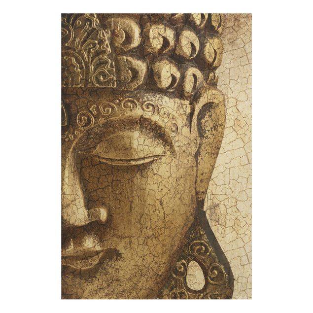 Houten schilderijen Vintage Buddha