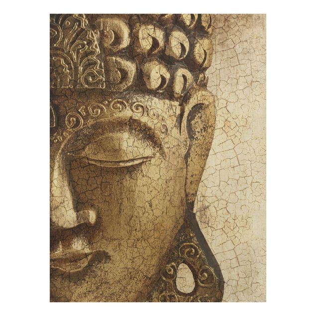 Houten schilderijen Vintage Buddha