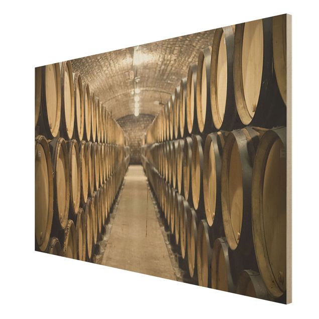 Houten schilderijen Wine cellar