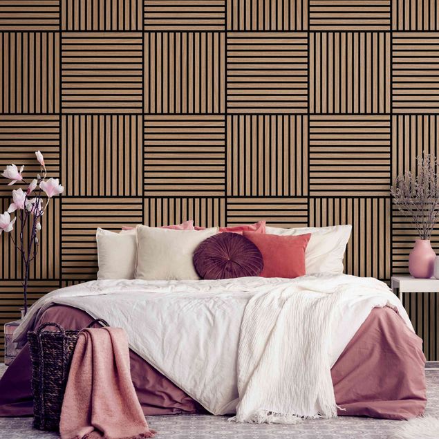 Akoestisch paneel - Wooden Wall Oak dark - 52x52 cm
