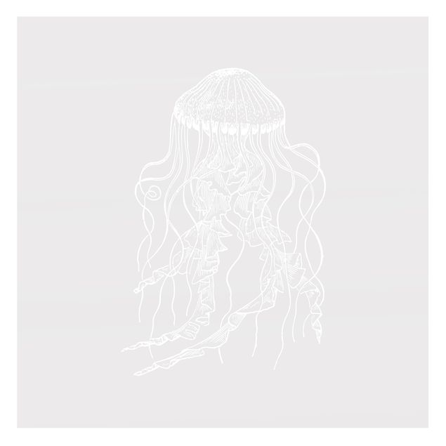 Raamfolie - Illustration Jellyfish