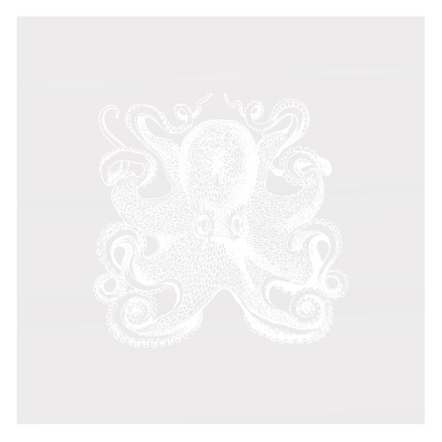 Raamfolie - Illustration Octopus