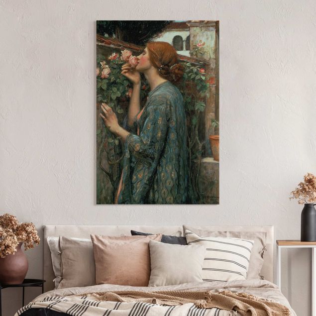 Akoestisch schilderij - John William Waterhouse - The Soul Of The Rose