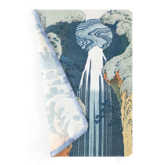 Verwisselbaar schilderij - Katsushika Hokusai – The Waterfall Of Amida