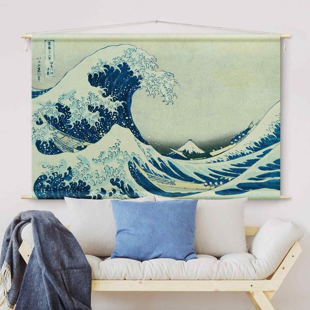 Wandkleed xxl Katsushika Hokusai - The Great Wave At Kanagawa