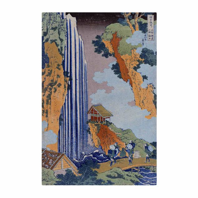 Akoestisch schilderij - Katsushika Hokusai - Ono Waterfall