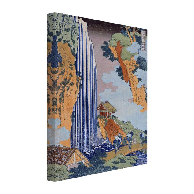 Akoestisch schilderij - Katsushika Hokusai - Ono Waterfall