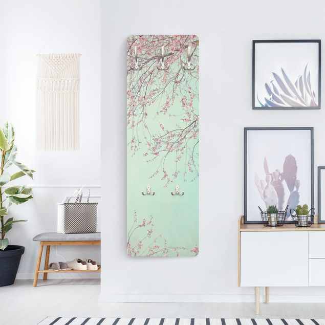 Wandkapstokken houten paneel Cherry Blossom Yearning