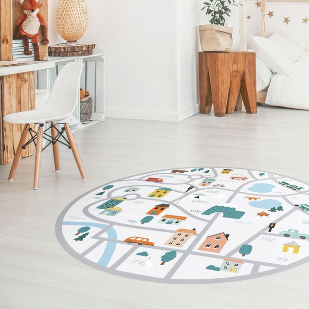 tapijt modern Playroom Mat Smalltown - Discover New Parts Of The Town