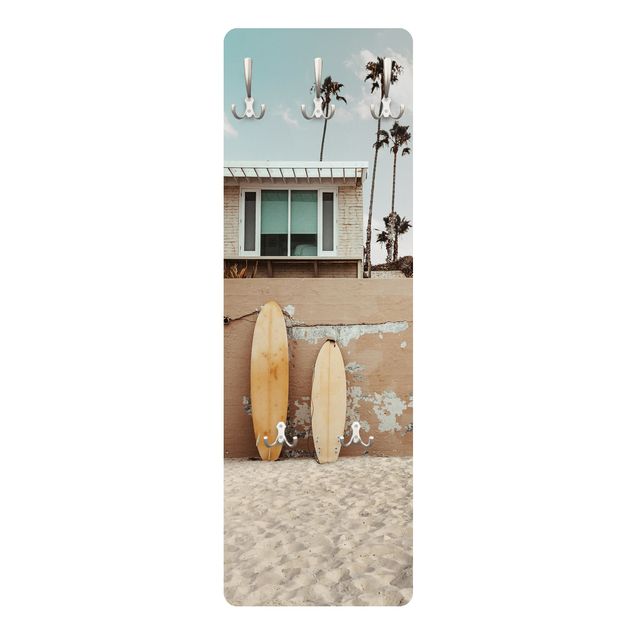 Wandkapstokken houten paneel - Live Your Dream In California