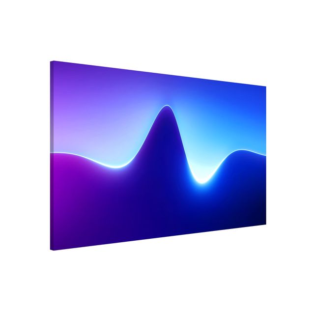 Magneetborden - Light Wave On Blue