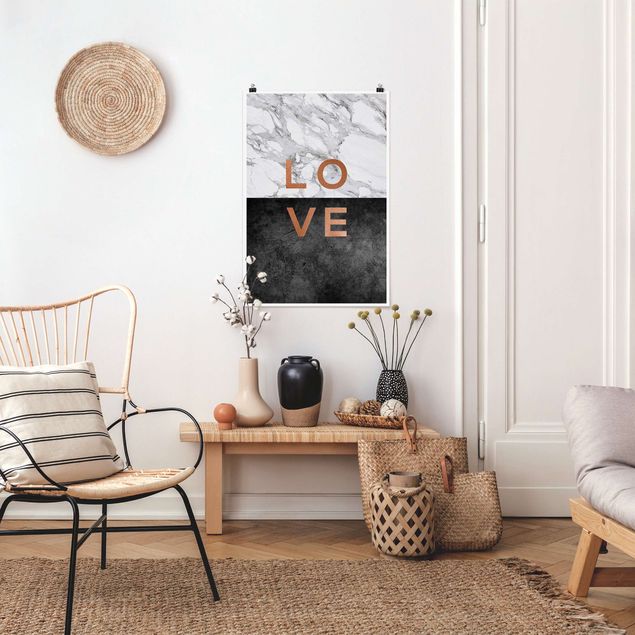 Posters Love Copper And Marble