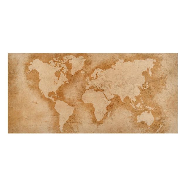 Magneetborden Antique World Map