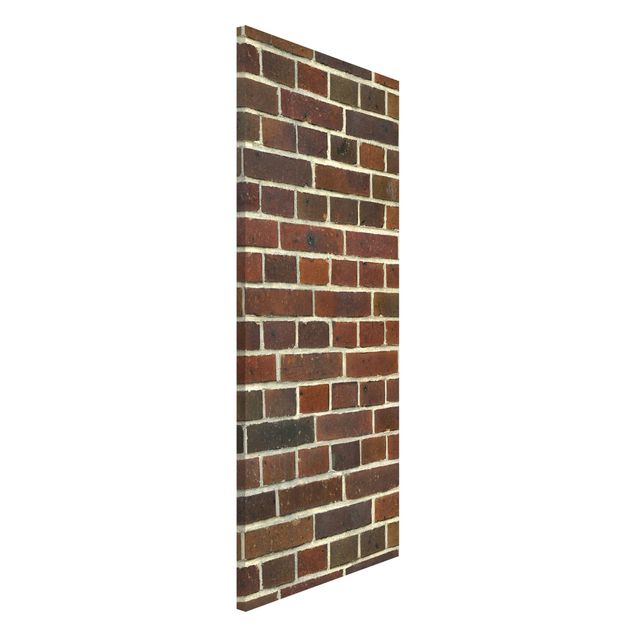 Magneetborden Brick Wallpaper London Maroon
