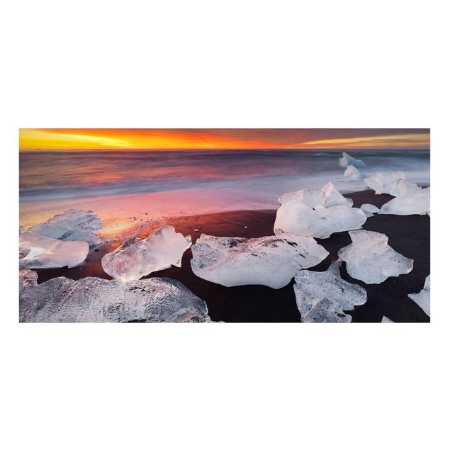 Magneetborden Chunks Of Ice In The Glacier Lagoon Jökulsárlón Iceland