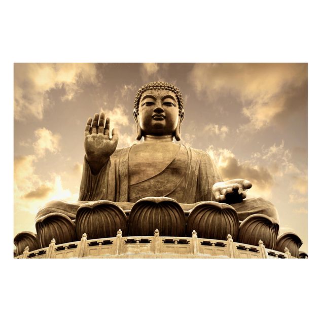 Magneetborden Big Buddha Sepia